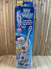 Arm & Hammer My Way Kid's Spinbrush Toothbrush Blue Boys Electric Stickers