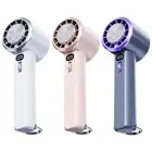 Portable Hand Fan USB Rechargeable 100 Wind Speeds Mini Bladeless Handheld Fan