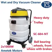 TCS Commercial 90L Wet & Dry Vacuum Cleaner 2000W with a Heavy Duty Trolley