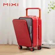 Mixi Front Laptop Pocket Suitcase Wide Handle Travel Suitcase Men 20''Carry-On L