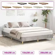 Bed Frame No Mattress Bed Base Mattress Foundation Engineered Wood vidaXL
