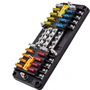 20 Way Blade Fuse Block 16 Circuit Fuse Holder Fuse DC SUB Panel with Ground