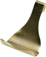 Merriway® BH00086 EB Brass Plated Picture Rail Moulding Hook - Pack of 20
