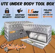 2 x Aluminium Tool Box under Tray Ute Pair Trailer Truck UnderBody ToolBox Lock