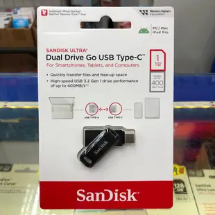 SanDisk Ultra Go USB Type-C 雙用隨身碟 USBC 1T 1TB OTG SDDDC3