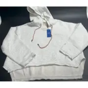 OneTeaspoon NWT OTS White Marl Voyager Hoody in Size Medium MSRP $188