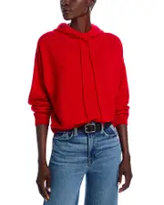 Aqua Drop Shoulder Cashmere Hoodie - Exclusive