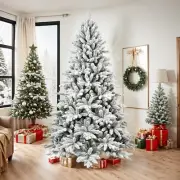 5 FT Artifical Christmas Tree Snow Flocked with 768 Branch Tips Metal Stand X...