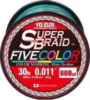 Superbraid 660 yd Floating Braid, 5-Color, 30 lb