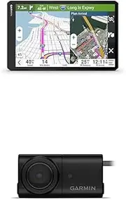 Garmin dēzl™ LGV1020 w. BC™ 50 Wireless Backup Camera with Night Vision, License Plate Mount and Bracket Mount Bundle