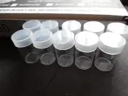 10 Whitman Presidential Small Dollar Round Coin Storage Tubes Screw On Caps