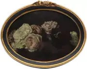 Vintage Oval Picture Frame 5X7 Antique Photo Frame Decorative Painting Table Top