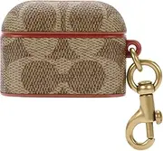 Coach Signature AirPods Pro Case - Compatible with AirPods Pro 2nd / 1st Generation - Signature Tan