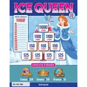 ICE QUEEN 1 POINT/800P 2700 PULL TABS HARD CARD TICKETS MULTI-SEAL BAR GAME