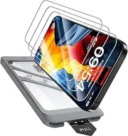 TAURI 3 Pack for iPhone 16 Screen Protector 6.1" with Auto-Installation Tool, Tempered Glass, Scratch-Resistant, [Military Grade Protection] Film