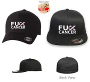 FU** CANCER BREAST CANCER AWARENESS FLEXFIT HAT ***FREE SHIPPING in BOX***