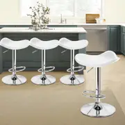 4x ALFORDSON Bar Stools Portia Swivel White