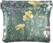 [FRODOTGV] Vintage Succulent Plants Green Women's PU Leather Coin Purse Portable Clasp Wallet Card Holder for Girls Women Ladies, Vintage Succulent Plants, 4.33"(L) x 3.74"(W) x 0.39"(H), Classic