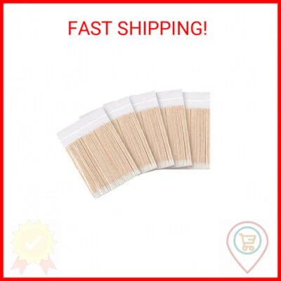 CHEFBEE 500 Count Microblading Cotton Swab, Cotton Swabs Pointed Tip, Wood Cotto
