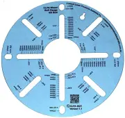 Four & Eight Stud Wheel Bolt Pattern Measuring Tool - an Easy Read Clear