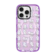 iPhone 16 Pro Impact Case MagSafe Compatible Bichon Frise Yoga