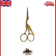 GOLDEN STORK Manicure Scissors - Cuticle, Eyebrow & Facial Hair Precision Tool