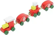 Christmas Wooden Train Ornament Mini Train Decoration Miniature Steam Train Model for Christmas Party Favor Home Decor