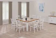 NORMANDY 9 Piece Dining Suite with Malu Dining Chairs.
