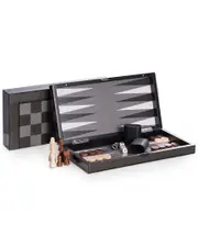 Bey-Berk Axel Backgammon & Chess Set