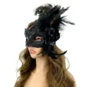 Women Costume Masquerade Party Feather Masks For Wedding Ball Halloween