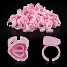 100PCS Glue Rings Lash Rings for Glue Glue Rings for Eyelash Extensions Eyelash