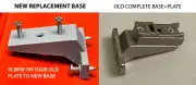 GRASS 0300-301 Face Frame Plate w/ Screws for Mounting Base Plate cabinet hinge
