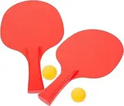 Kindergarten Table Tennis Pong Paddles Pong Accessories Table Tennis Bats Basket Tennis Racket Pong Balls Pickleball Table Tennis Baffle Table Tennis Balls Red Plastic