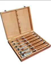 EZARC Japanese Nomi Chisel 6 Set With Box Woodworking carpenter Tool from JAPAN