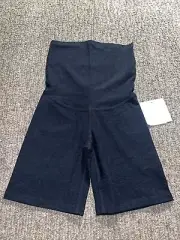 Beyond Yoga Spacedye Cruiser Maternity Biker Short Darkest Night XS $78