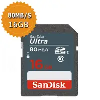 在飛比找momo購物網優惠-【SanDisk 晟碟】Ultra SDHC 16G UHS