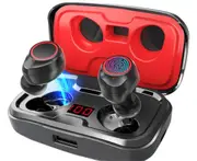 04 Bluetooth Earphones 5.0 Wireless Earbuds with Earplugs