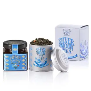 【TWG Tea】迷你茶罐果醬雙入禮物組(銀月綠茶20g/罐+法式伯爵茶果醬)