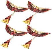 Vaguelly 4pcs DIY Rubber Band Powered Ornithopter Birds Models Climbing Angle Fun Outdoor Activity for Random Style Flying