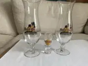 Hard Rock Cafe Shot Glass And Hurricane Glass Set