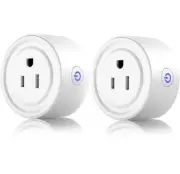 2 Pack Smart Wi-Fi Plug Enabled Mini Smart Socket