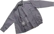 [Sorandy] USB Powered Air Conditioned Clothes, Cooling Fan Jacket, Fans for Hot Weather Outdoor Work Construction Site Gardening Fishing (Light Gray)