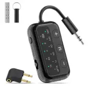 SafeFly Dot Airplane Bluetooth 5.3 Transmitter Receiver for 2 Headphones, apt...