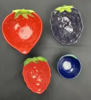 New Pier 1 Nesting Measuring Dishes Berries Stacking Cottagecore Country Kitchen