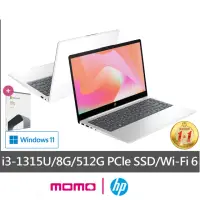在飛比找momo購物網優惠-【HP 惠普】Office2021組★15吋 i3-1315