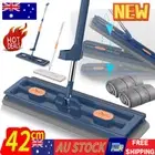 Large Flat Mop,Microfiber Mop,360°Rotating Mop with Dewatering Scraper SW