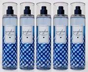 5 Bath & Body Works GINGHAM Fine Fragrance Mist Body Spray 8 oz