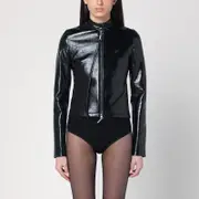 [Courrèges] Shiny black zip jacket 36 FR Black