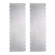 Cake Scraper 22cm Jagged Spatulas for Cake Decorating 2pcs