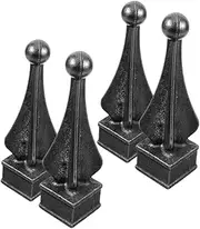 WHAMVOX Garden Picket Fence Finials Decorative Fence Cap Finials Gate Post Toppers for Outdoor Decor